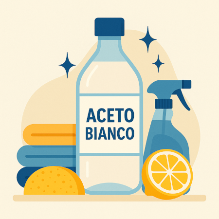 Aceto bianco tutti gli usi in casa per pulire risparmiando