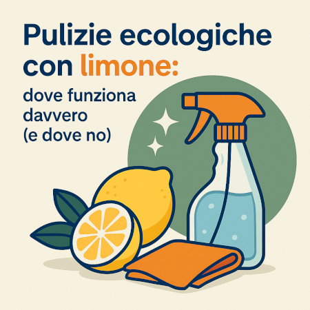 Pulizie ecologiche con limone dove funziona davvero