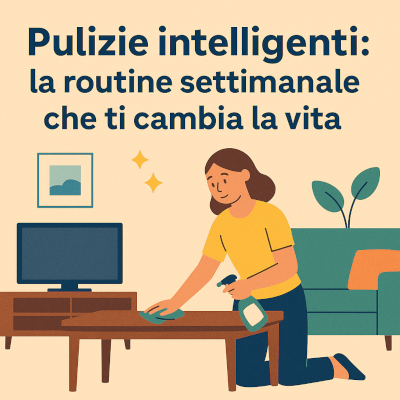 Pulizie intelligenti la routine settimanale che ti cambia la vita