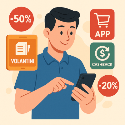 Volantini, app e cashback come sfruttare le offerte senza perdere tempo